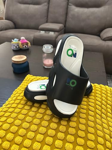 Neo Designer EVA Ergonomic Soft Black Thick Cushion Recovery Slider Slipper Open Toe with Arch Support2