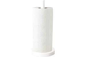 Youngever Plastic Paper Towel Holder: Upright Kitchen and Bathroom Paper Towel Stand