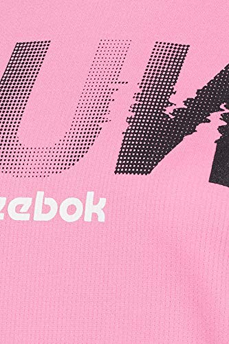 Image of Reebok Women's Striped Regular Fit Sports T-Shirt
