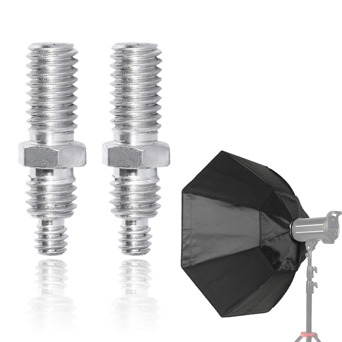 Vite Di Conversione Per Treppiedi - Da 1/4" A 3/8", Adattatore Per Fotocamera - Foto 7