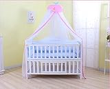 Mosquito Net - IFELES Toddler Bed Crib Canopy Mosquito Netting (pink)