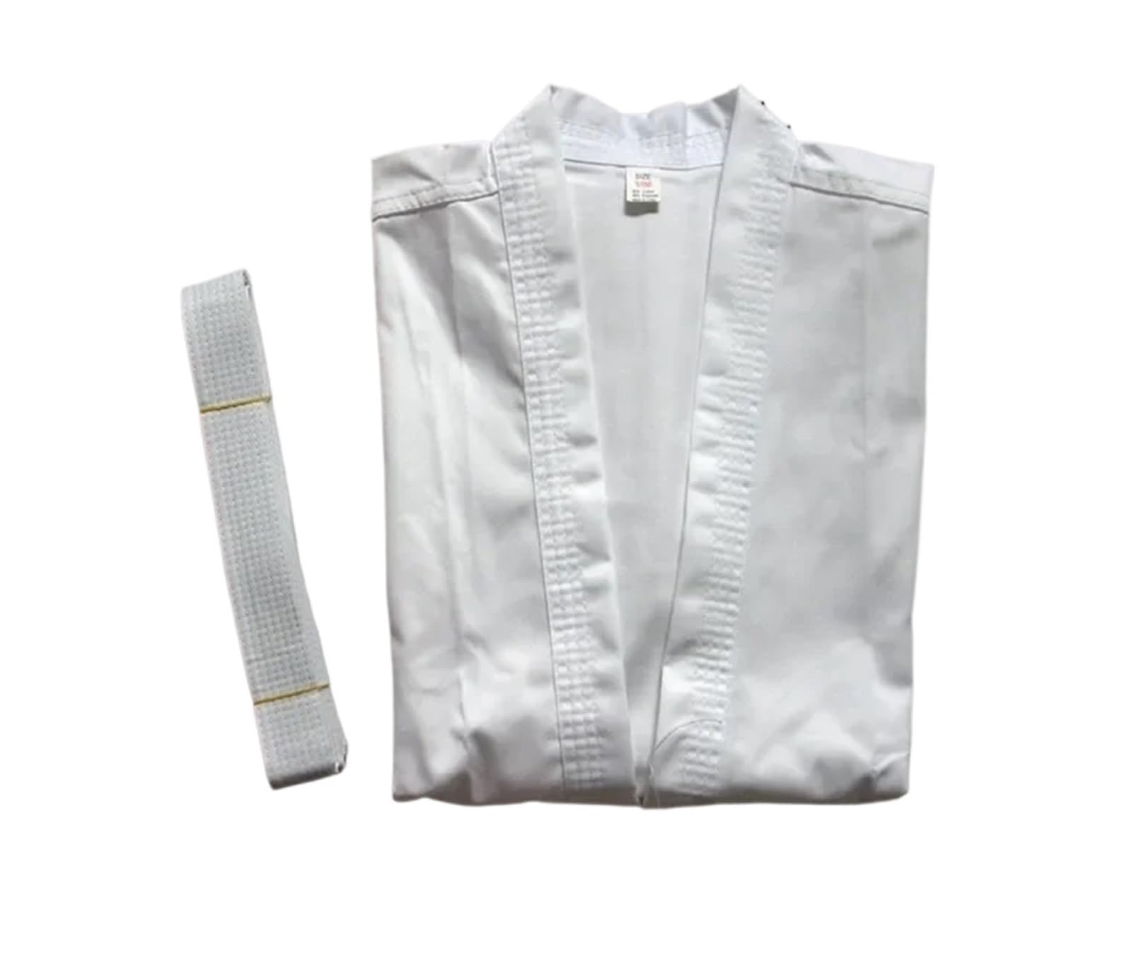 Paño del uniforme gi kimono kárate de la lona algodón 12 onzas for el adulto, correa blanca libre Para Hombres, Mujeres