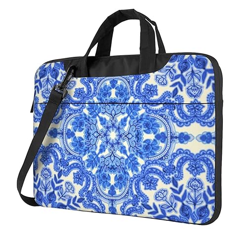 Sac pour ordinateur portable bleu grand volume anti-choc voyage et travail
