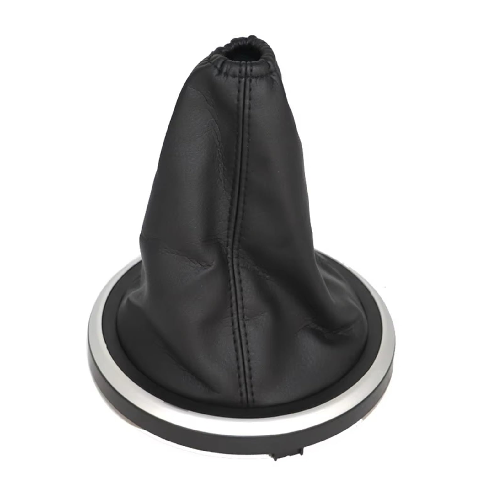 Wylwsha Leather Shift Gear Knob Cover For Fiesta For Fusion For Mk6 2002-2022 5/6 Speed Car Gear Shift Boot Cover Gaiter(Leather)