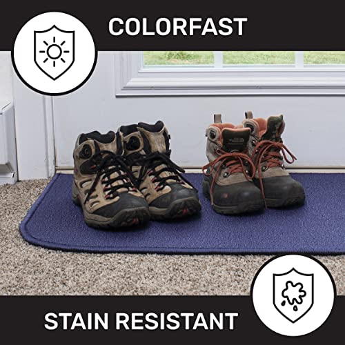 Washable Stain Resistant Kitchen Rugs With Latex Backing, Kitchen Mats For Floor, 20"X60" Blue, John Ritzenthaler Company #TOP7