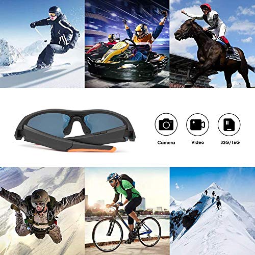 Rvest Kamera Brille,Brille Kamera,Bluetooth Sonnenbrillen Kamera Tragbare Bequeme Sportkamera 1080P HD Video Recorder… – Bild 4