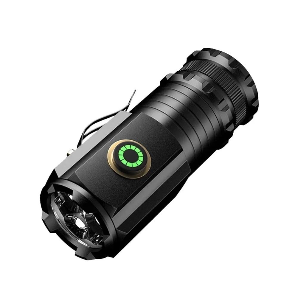 3 F350 Mini latarka LED Potężny akumulator typu C 18350 Latarka akumulatorowa SST20 Lampa 2000 lm z magnesem na ogonie Latarnia taktyczna(Long With Battery)