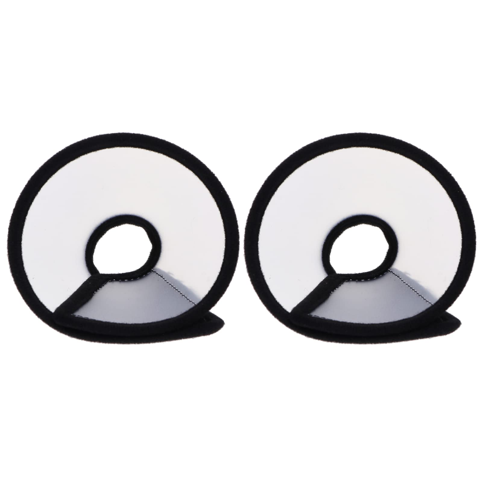 Mipcase Collier Anti-Léchage pour Hamster en Polaire et Plastique, 2 Pièces, Facile à Mettre et Enlever, Anneau de Protection Cou Irritabilité et Blessures