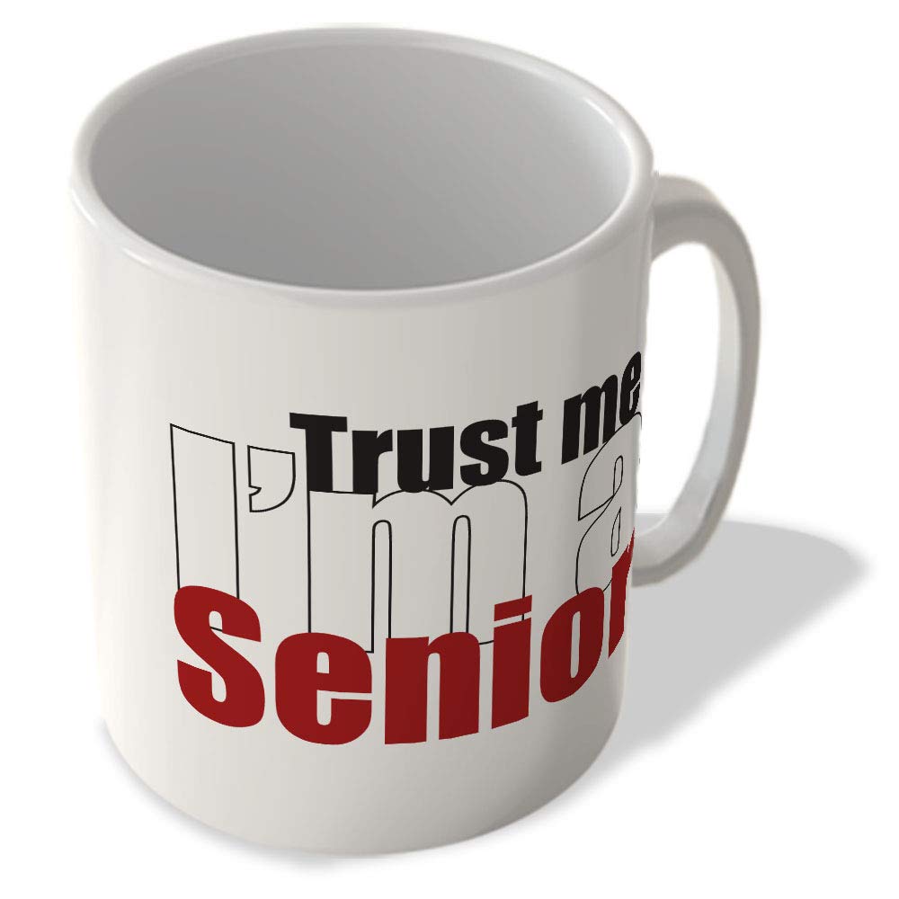 Mcmug White - Trust Me I'm A Senior - Mug, Ceramic, 11Fl.oz.