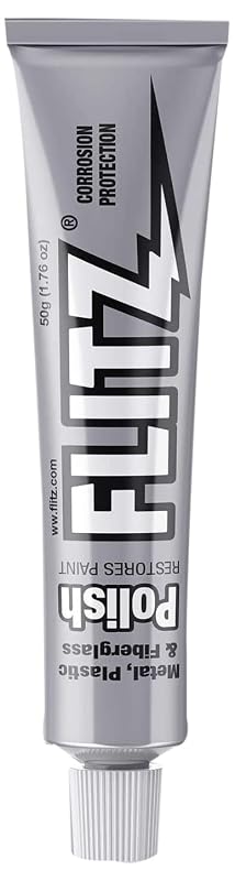 Pasta Polidora para Metais FLITZ BP 03511-20A, para Cromo, Aço Inoxidável, Alumínio e Joias, 20 tubos de 50 g