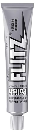 Flitz Multi-Purpose Metal Polish Paste - 1.76oz Tube of USA-Made Chrome Polish - Works on Stainless Steel, Aluminum, Plastic, Jewelry and Cars - Non-Abrasive Cleaner & Rust Remover 20 Pack