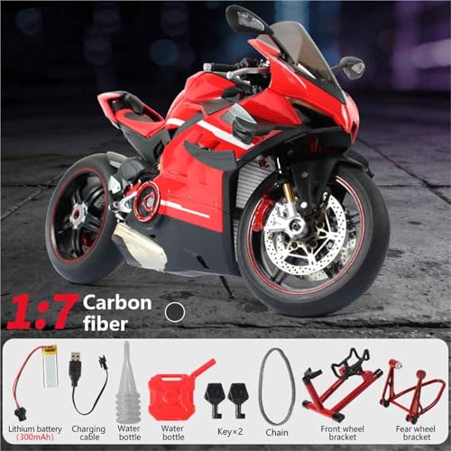 Modèle dynamique Ducati V4 1/7 en alliage injecté de haute précision