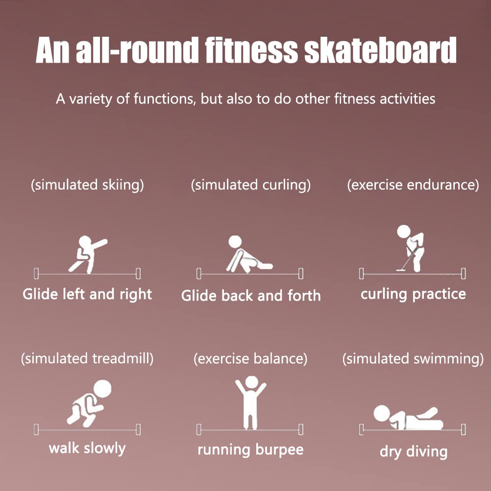 KENANLAN Planche de glissement, avec housse de chaussures, pour l'entraînement, le fitness, le cross training, le hockey, le patinage sur glace