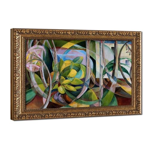 Peinture de plantes Mary Swanzy WCYB pour un salon moderne apaisant