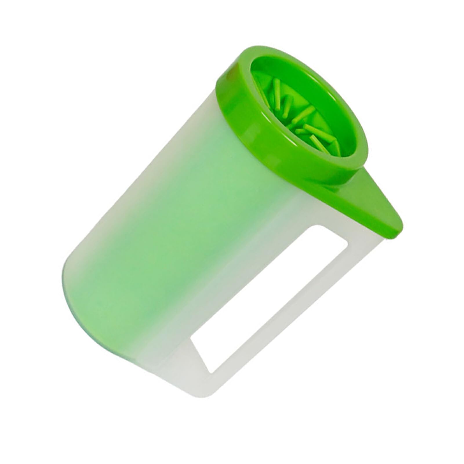 osiuujkw Portable And Practical Pet Foot Cleaner For Convenient Lightweight And Portable PP Portable Dog Paw Cleaner Handle, Green L