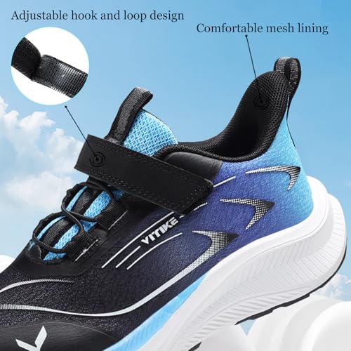 Image of JMFCHI Boys Girls Kids Sneakers Knitted Mesh Running Tennis Athletic Shoes | Breathable,Lightweight,Comfortable,Non-slip,Easy wear,Casual fashion,Indoor outdoor,Gym sport,Daily play,Little /Big Kid