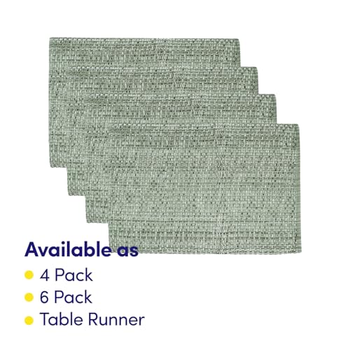 image for Sweet Home Collection 100% Cotton Placemats for Dining Room Rectangle 