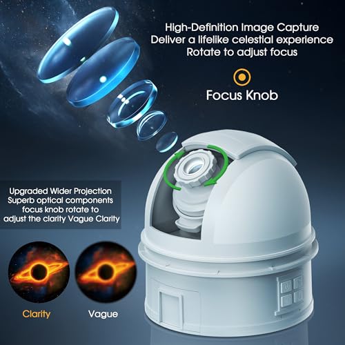 Image of L LOHAS LED Galaxy Projector Night Light 12 in 1 Star Projector Night Light | Storage Case, Solar System Constellation Moon, LED Space Galaxy Lamp with Timer, for Kids Adults Bedroom Theater
