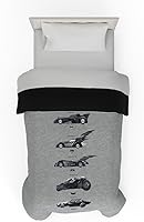 Vista 13 de Coleccionables Hello Kitty Edredón reversible y muy suave de microfibra, tamaño individual, (producto oficialmente licenciado) de Franco