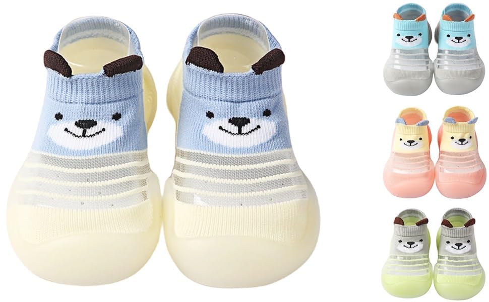 yorten Baby First Walking Shoes Socks Floor Socks Plain Cotton Lightweight Soft Sole Casual Toddler Anti Slip Silk for Party, Indoor Use-picture-55