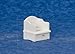 Dollhouse Miniature 1:12 Scale White Potty Chair #T5234