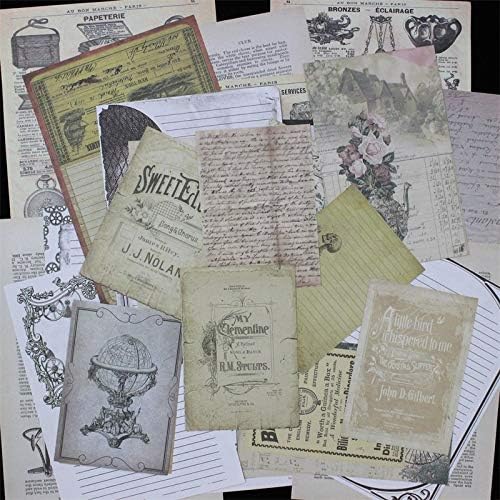 Translucents Paper Paper Vintage Vintage Newspaper Junk Journal Paper Set for Scrapbooking Happy Planner/Card Making/Journaling Project
