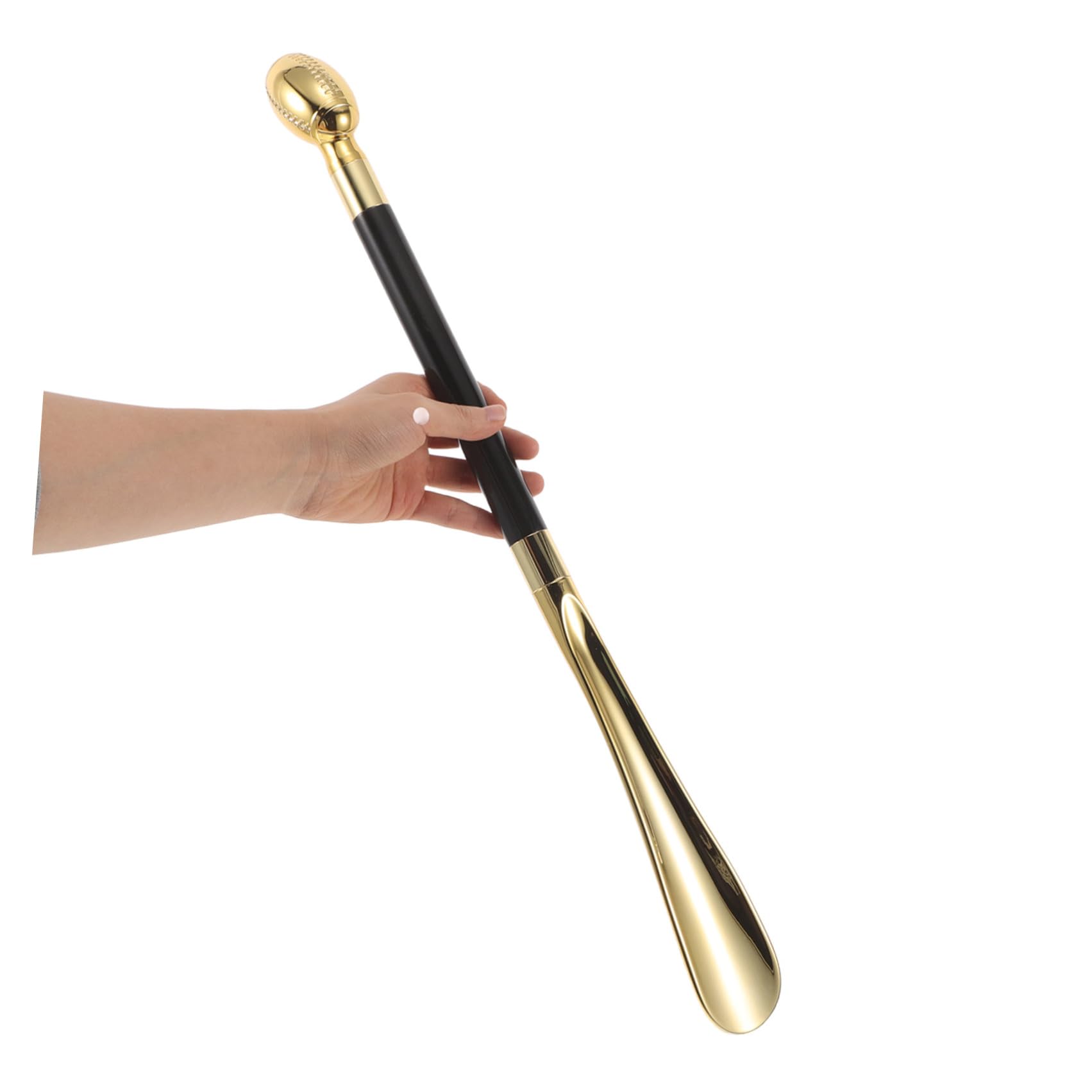 Beaupretty Calzador de Fútbol Americano de Mango Calzador de Plástico Compacto para Viajes Ayuda para Vestirse de Zapatos Hoteles Hogares y Embarazos