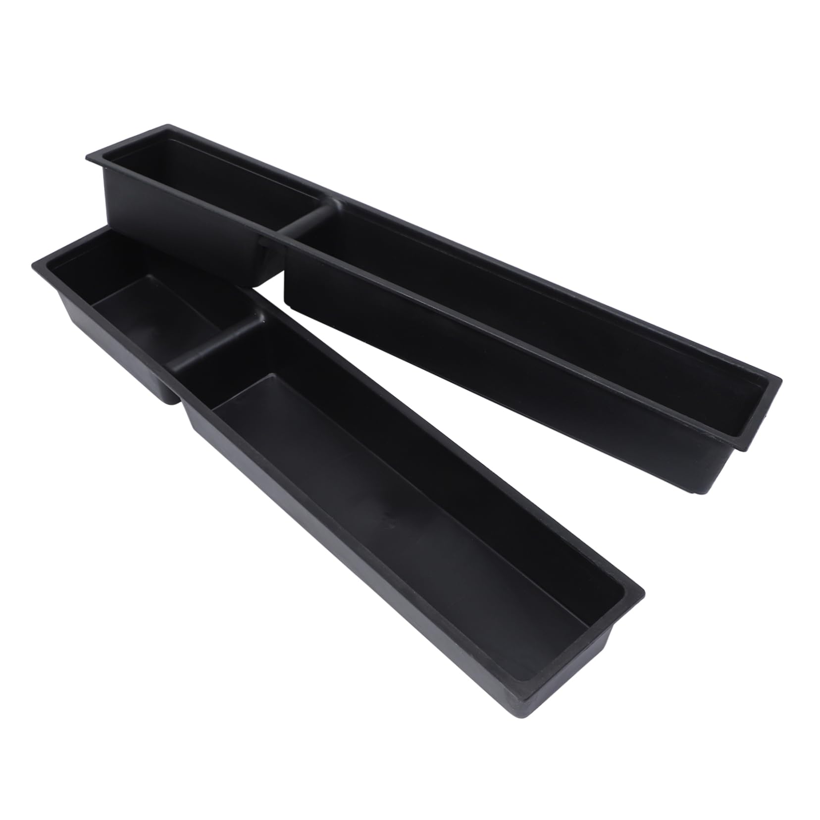 FUNOMOCYA 2pcs Cage Tray Chicken Door Chicken Feed Mini Trough Feeder Chicken Water Tray Chicken Plucker Animal Water Trough Chicken Coop Accessories Cage Feeders Small Animals Black Plastic