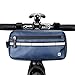 Rhinowalk Bolsa Multifuncional para Manillar de Bicicleta Impermeable Bolsa de Manillar de Bicicletas de Carretera y de Montaña para para Cuadro Superior con Correa de Hombro Desmontable (Azul)