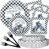 Dirt Bike Motocross Party Decorations - Motorbike Party Favors & Supplies (Serves 20)