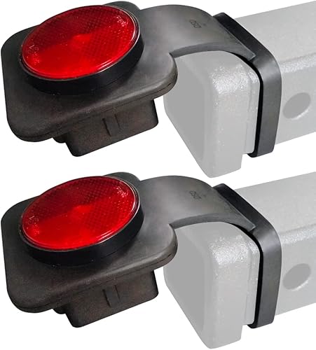 Cubiertas de enganche de remolque de 2 pulgadas, cubierta de enganche con reflectante, cubiertas universales de enganche de advertencia para