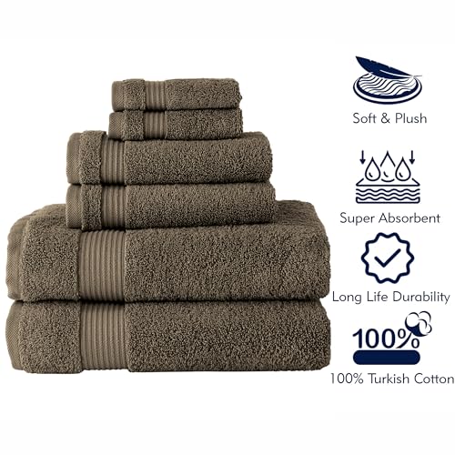 Juego de toallas turcas de alta absorción y suavidad Serenity 4