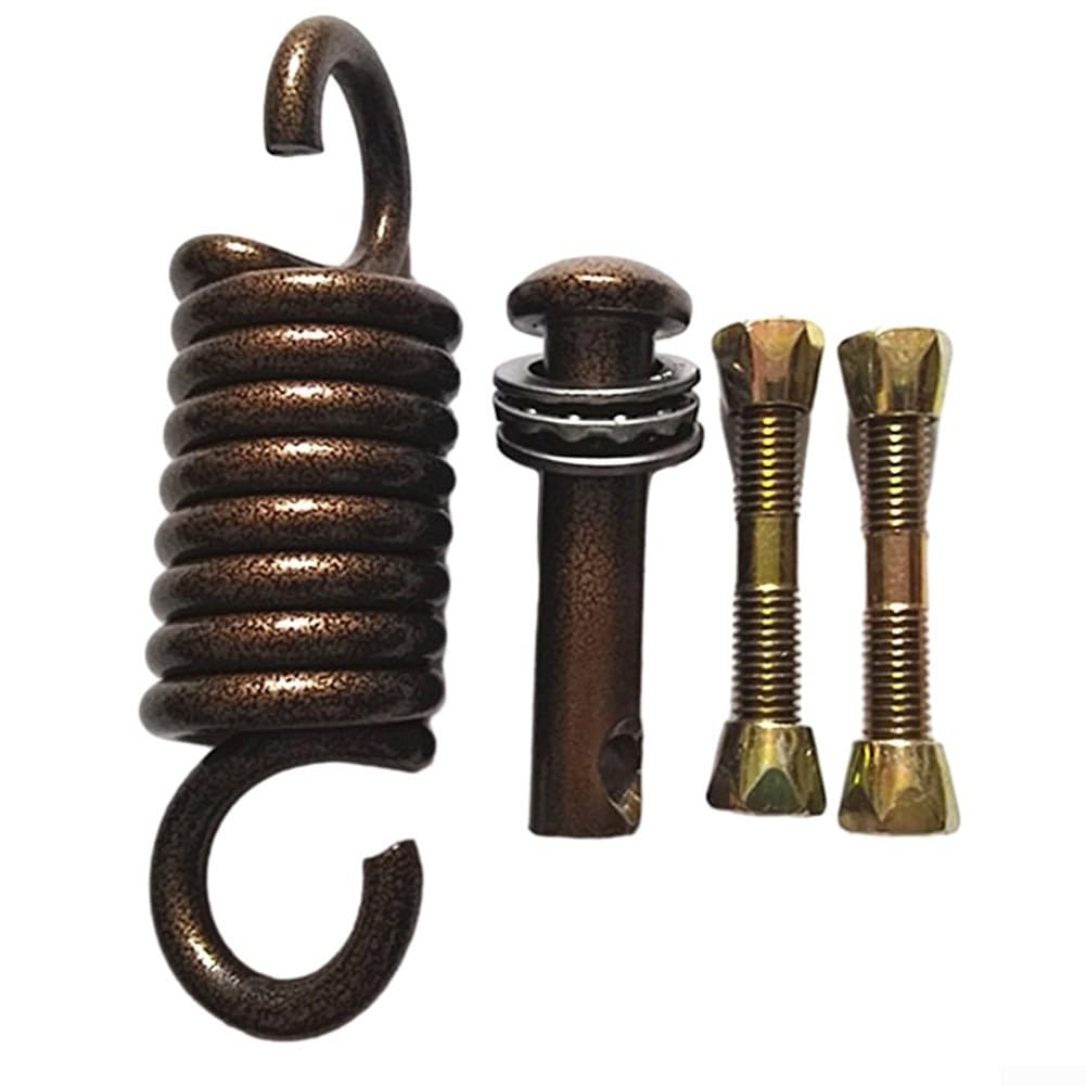 Gancho de resorte para silla colgante, kit de suspensión de resorte resistente para elevación del hogar como soportes de silla colgantes, columpios de entrada (marrón)