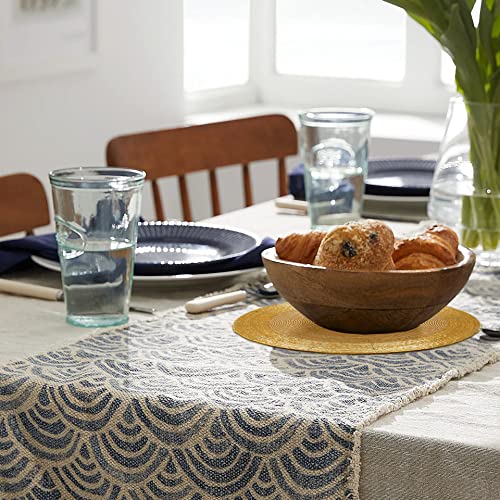 Light & Pro Beaded Placemats For Dining Table, Rustic Farmhouse Hand Made Glitz Table Top Charger For Christmas Easter New Year Thanksgiving Family Party Celebration- 13 Inch Set Of 4 - Champagne #TOP3