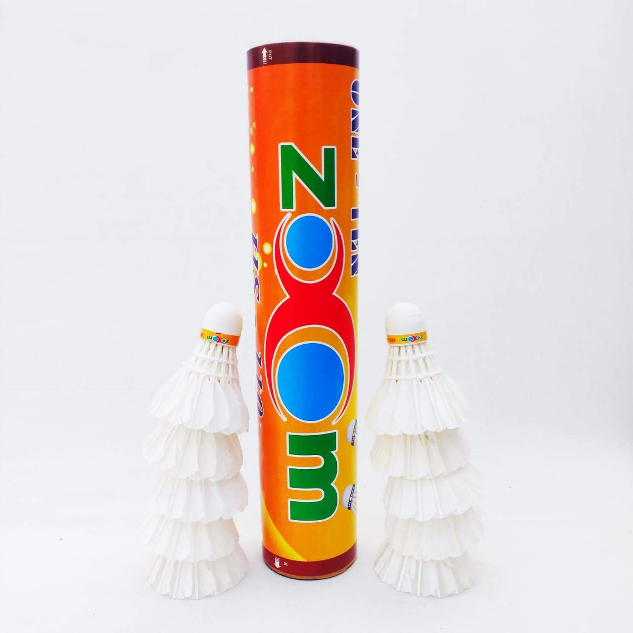 Zoom HS10 Excellent Quality White Shuttlecock Advanced Duck Feather Shuttle (Pack of 10 Units).-image-44
