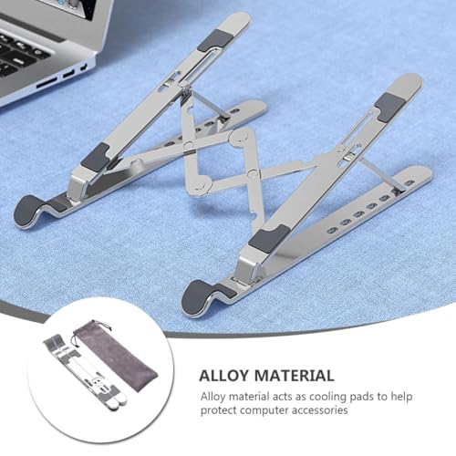Soporte portátil para laptop Uonlytech aluminio ajustable miniatura 7