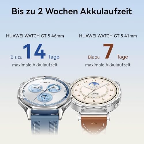 HUAWEI Watch GT 5 Smartwatch, GPS Fitnessuhr, 46 mm, Schwarz – Ansicht 6