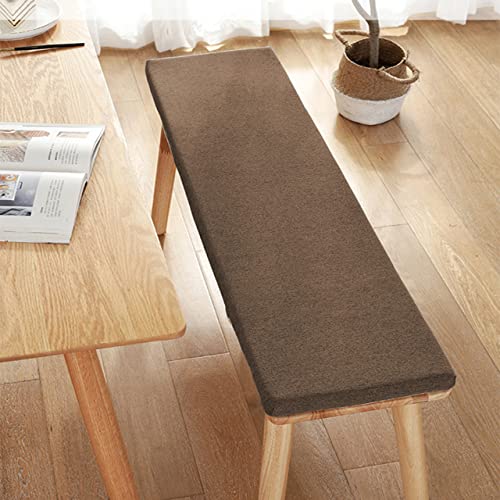 Coussin de banc de jardin marron 100 cm pour balancelle de terrasse extérieure