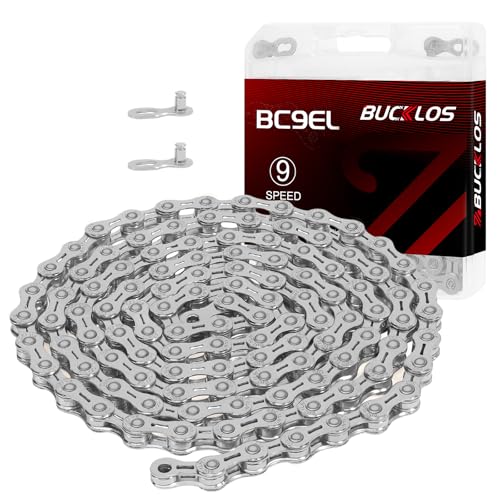 BUCKLOS 8/9/10/11/12 Speed Bike Chain for Shimano SRAM, Silver/Gold