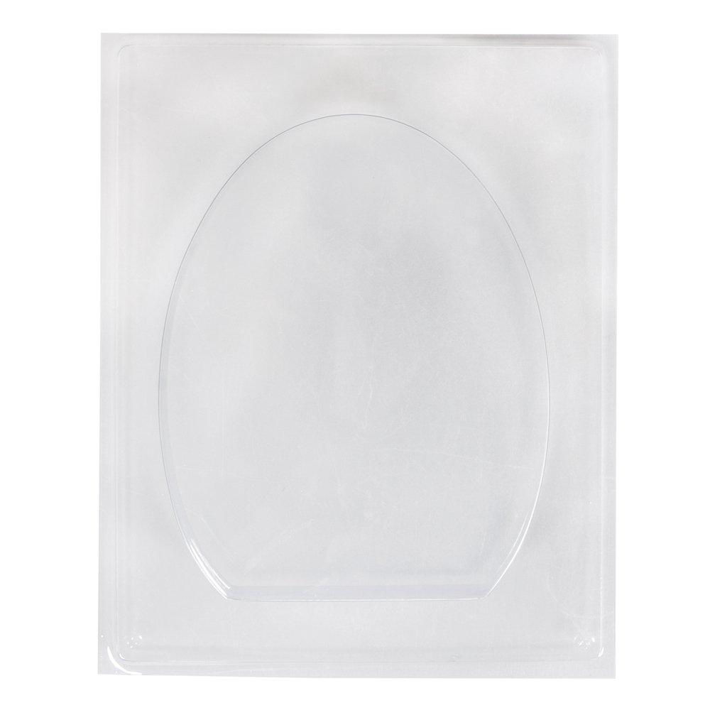 Rayher Egg Shape Casting Mould for Concrete Crafts, Reusable Mould for Casting and Soap Making, clear plastic, 14x17.5cm, 36067000