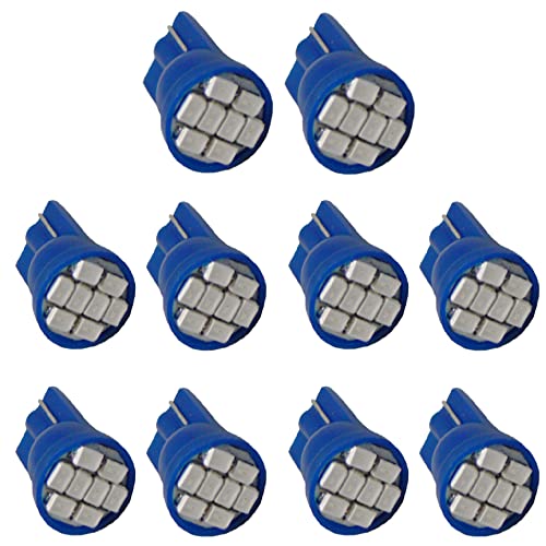 Jtech 10x T10 8-SMD Luz LED Azul para Auto Interior miniatura 1