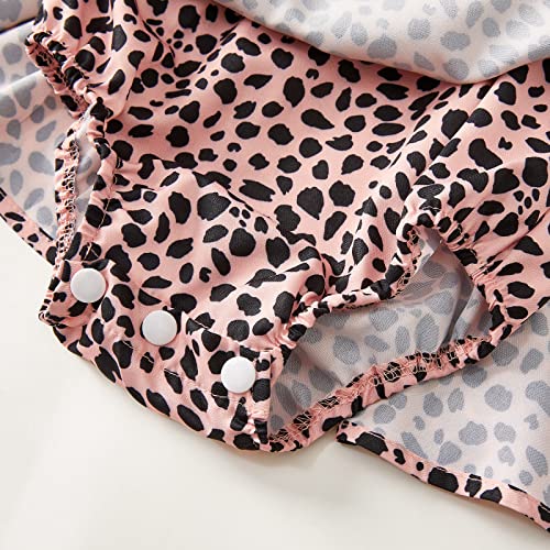 Mommy And Me Maxi Dresses Sleeveless Boho Spaghetti Straps V Neck Leopard Belted Slit Flowy Sundress #TOP4