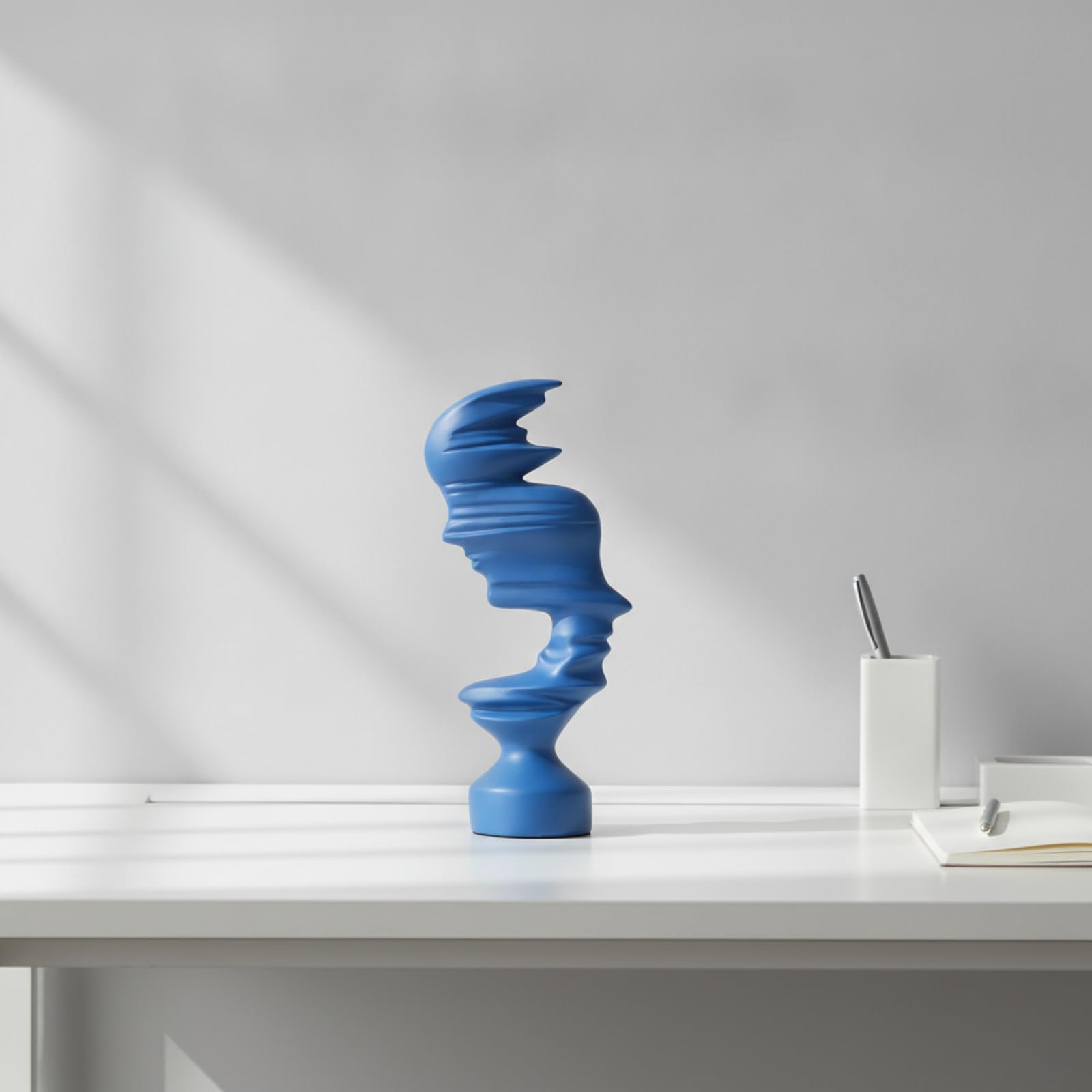 KESOTO Figura Humana Resina Abstracto | Acabado Mate Elegante, Estatua Resina, para Recibidor, L