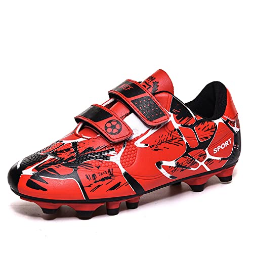 Rismart TieBao Chaussures De Football Enfant Garçon - Crampons Intérieurs Et Extérieurs Pour Terrain Gazon Et Synthétique