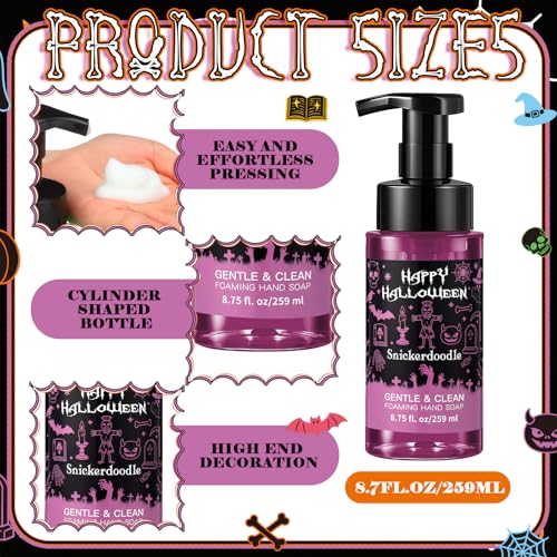 Image of 6 Pack Halloween Foaming Hand Soap with Pump, Scented 8.75 Fl oz