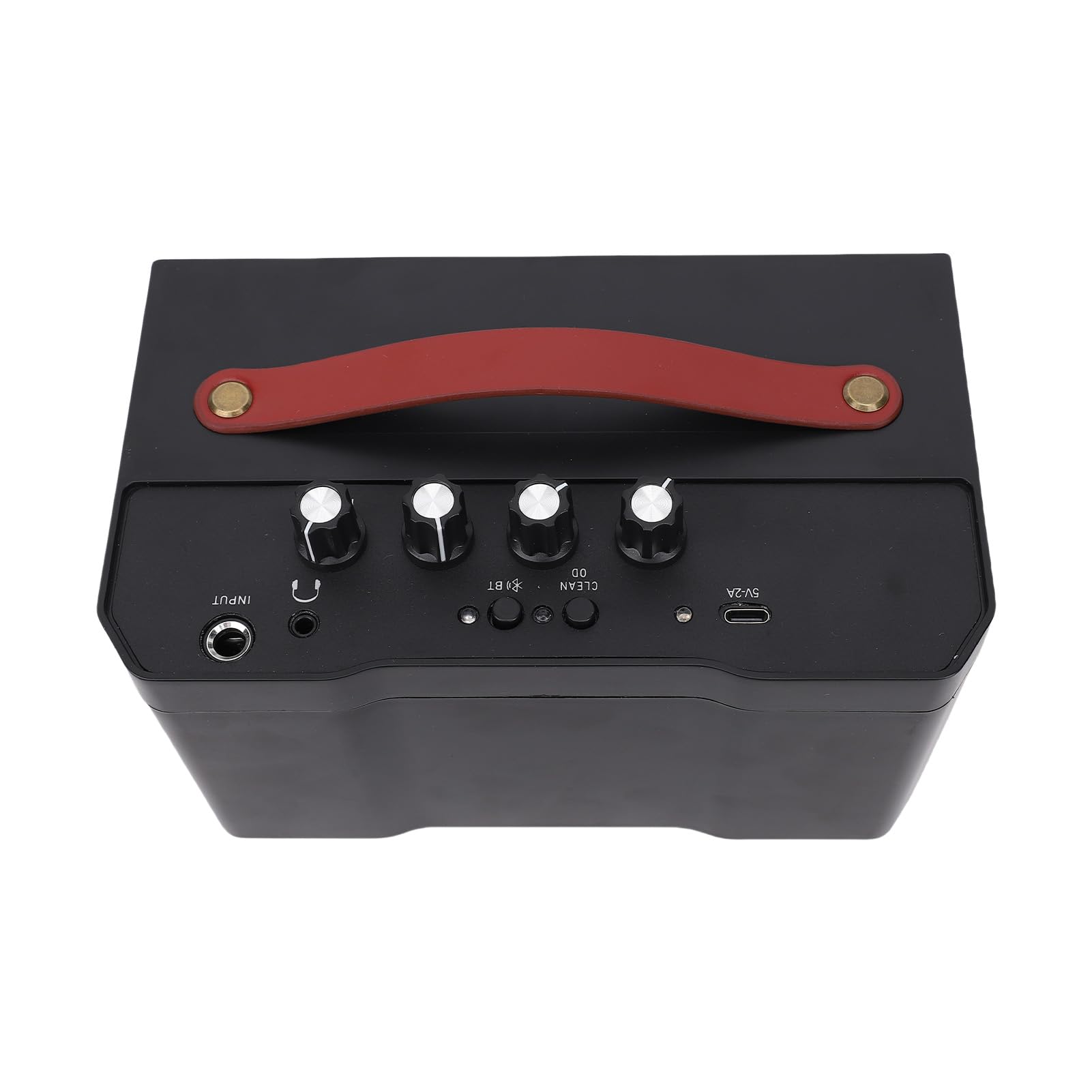 Fockety Haut-Parleur de Guitare 30 W, Ampli de Guitare électro-Acoustique avec Distorsion de Réverbération, Son Clair BT 5.0, Haut-Parleur Portable pour Entraînement Quotidien et