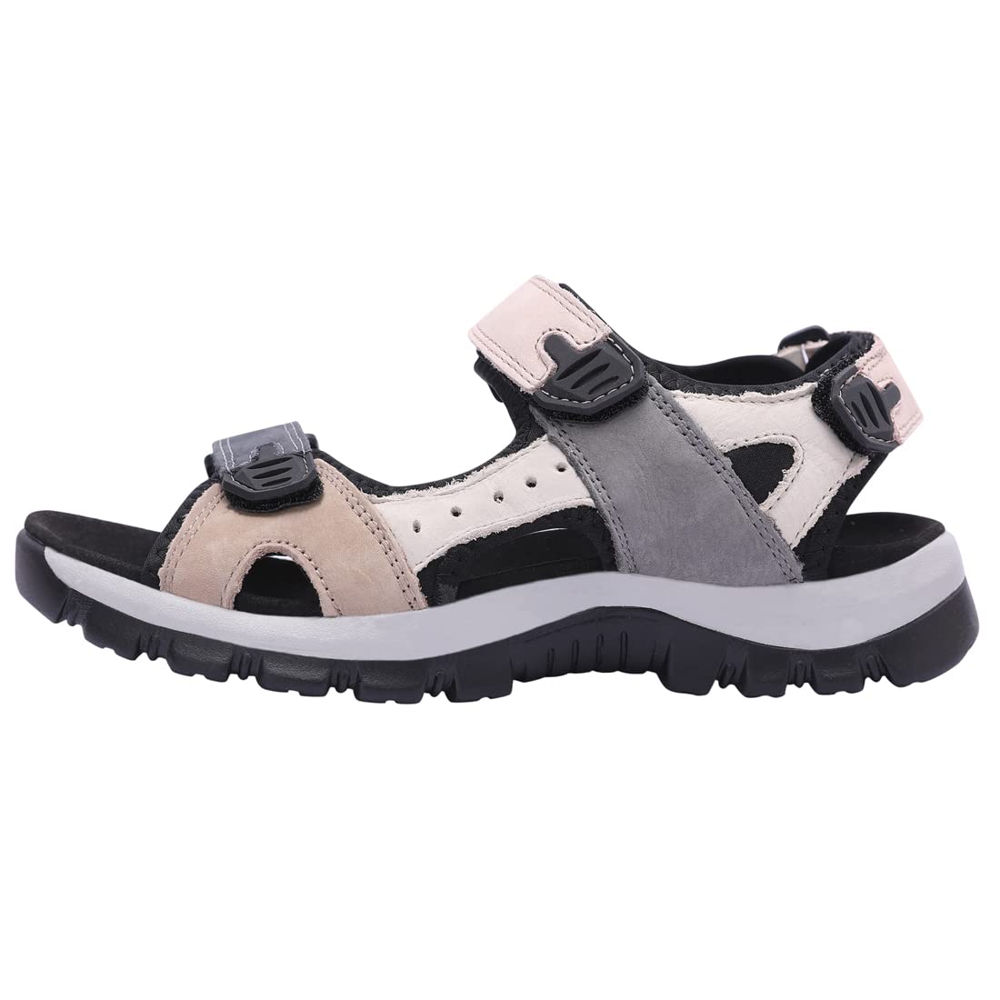 Harssidanzar Sandalias de piel para mujer Sandalias de verano Sandalias deportivas para exterior SL256EU