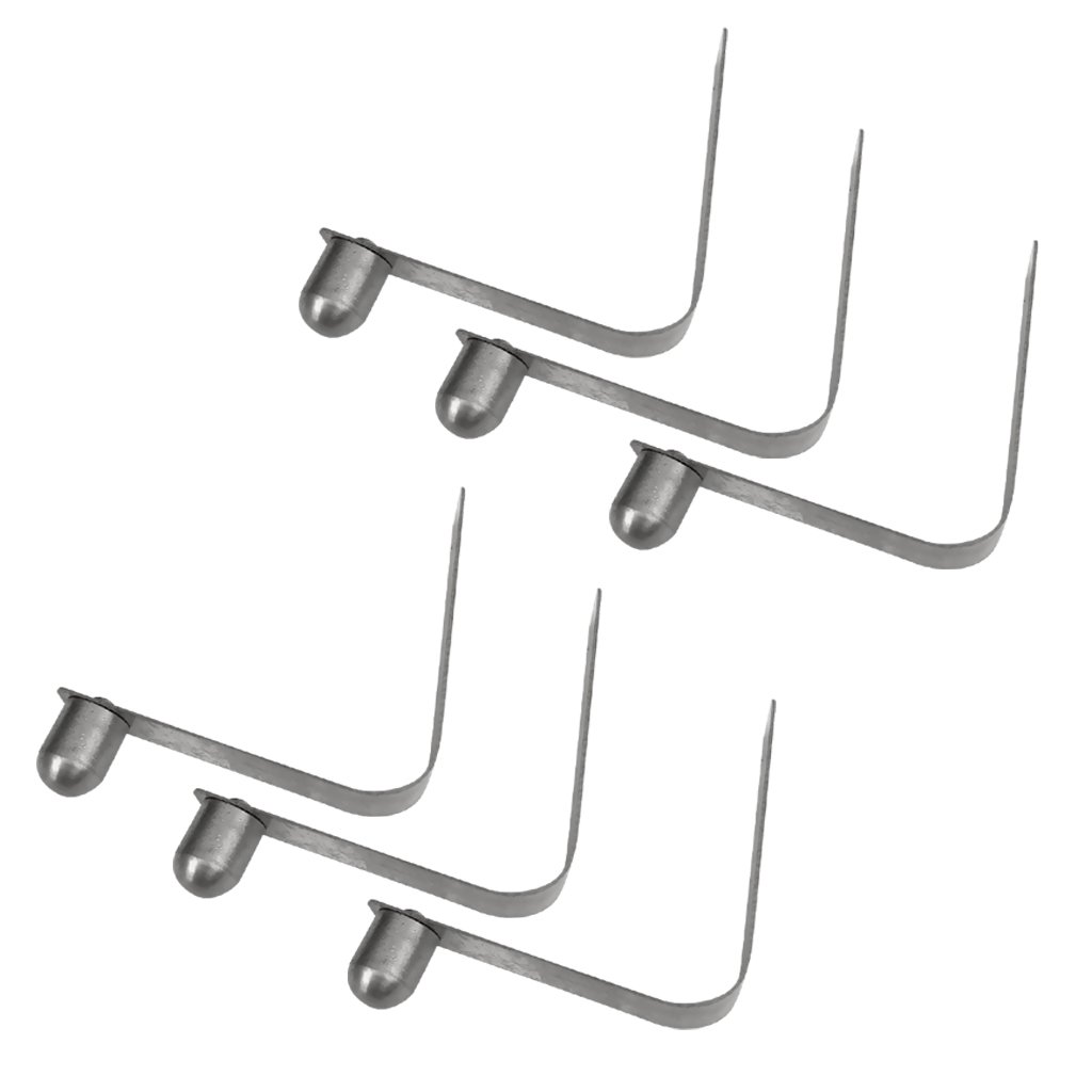 6 clip a molla per kayak in acciaio inox da 8 mm