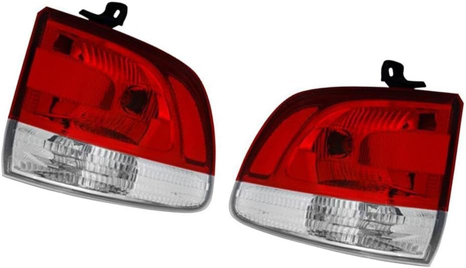 Set (2) Driver and Passenger Side Outer Tail Light Lamp Assembly Pair for Dodge Durango 3.6L 2011 2012 2013, for Durango 5.7L 2011 2012 2013, Left Right Car Replacement Parts