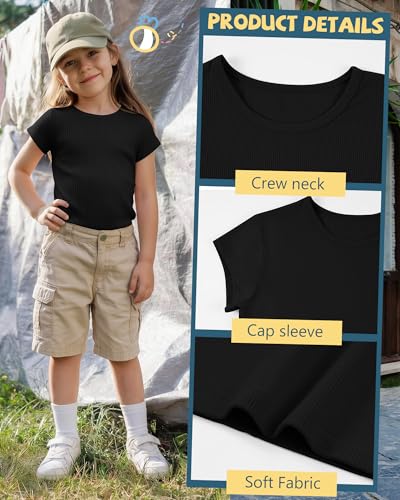 Image of Oakgarden Girls' T-Shirt Ribbed Knit Top